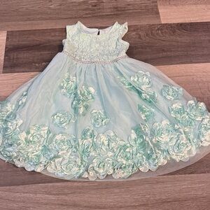 Nannette Elegant Mint Green Kids Dress 3T